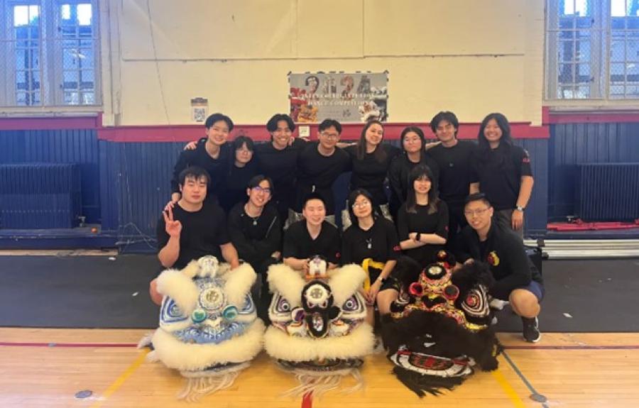 The Cornell Lion Dance group.